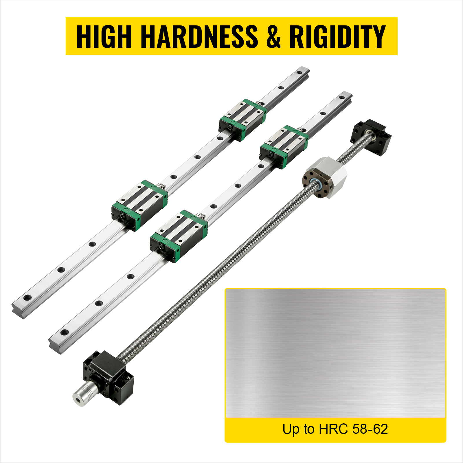 VEVOR linear guide rail with high hardness and rigidity, up to hrc 58-62.