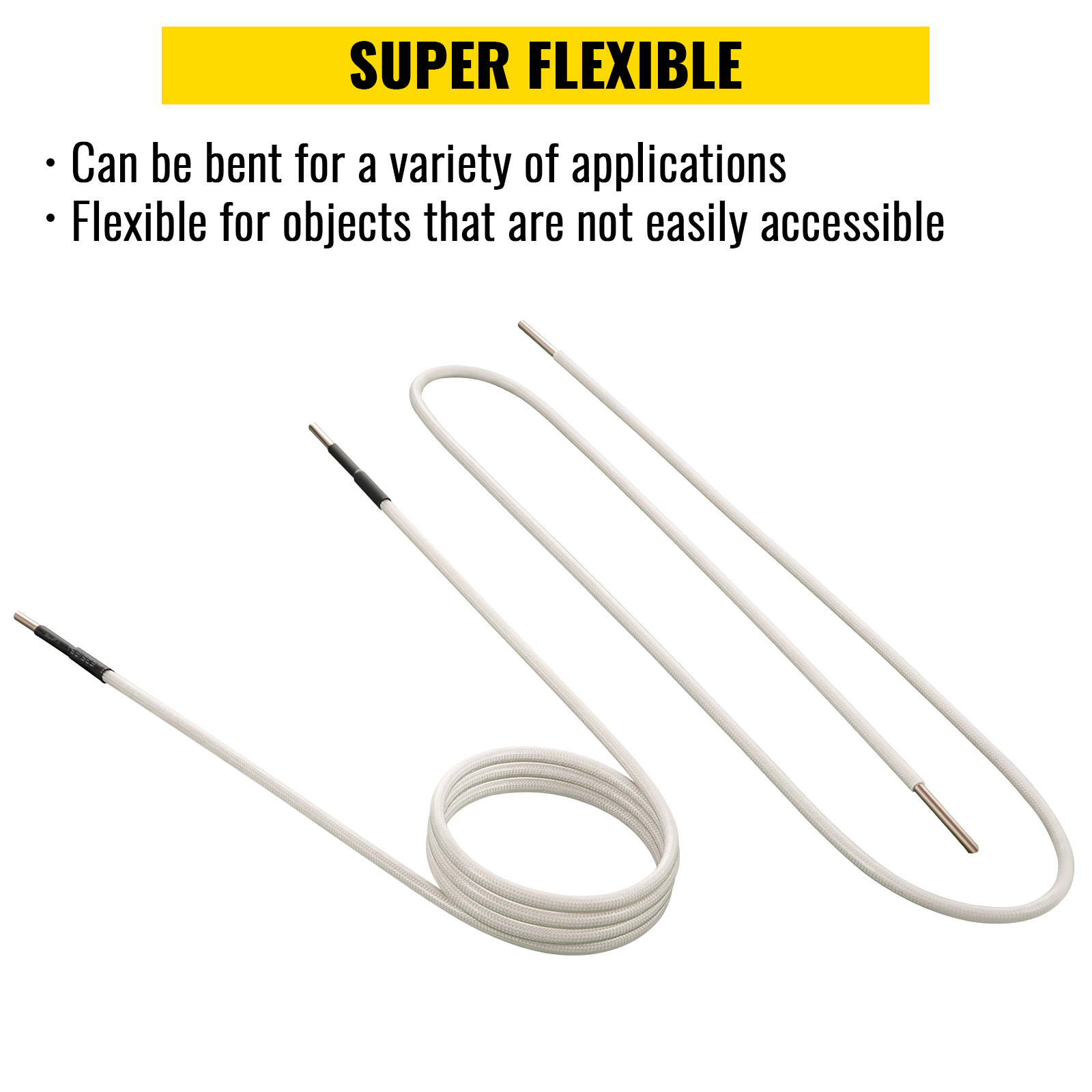 super flexible coil for VEVOR induction heater showcasing bendability.