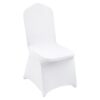 100pcs White Stretch Spandex Folding Chair Covers for Weddings