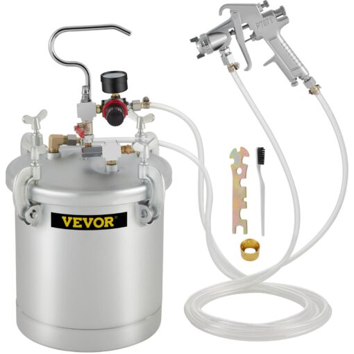 VEVOR 10L Commercial Paint Pressure Tank with Spray Gun