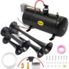 150dB 4 Trumpet Train Air Horn Kit with 120 PSI Compressor 12V 3L for Truck
