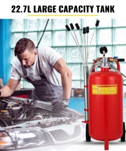 Portable Waste Oil Drain Tank with Suction Probes for Garage & Auto Repair