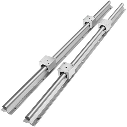 VEVOR Linear Rail Guide Kit 600 mm 2 SBR16 Rails 4 SBR16UU Blocks for CNC Machines Automation