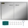 83 x 55 cm Stainless Steel Double Access Door for Outdoor Kitchen  BBQ