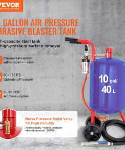 Pressure Gauge & Rubber Wheels for Rust & Paint Removal