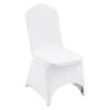 VEVOR 50pcs White Spandex Chair Covers  Stretch Washable Slipcovers for Weddings
