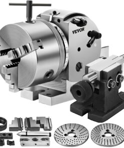 VEVOR BS-0 Precision Dividing Head with 3-Jaw Chuck & MT2 Tailstock