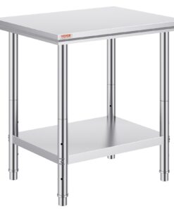 VEVOR Stainless Steel Work Table 60x76x80cm