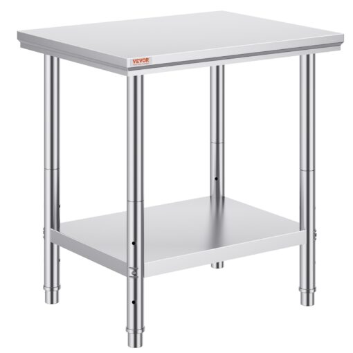 VEVOR Stainless Steel Work Table 60x76x80cm