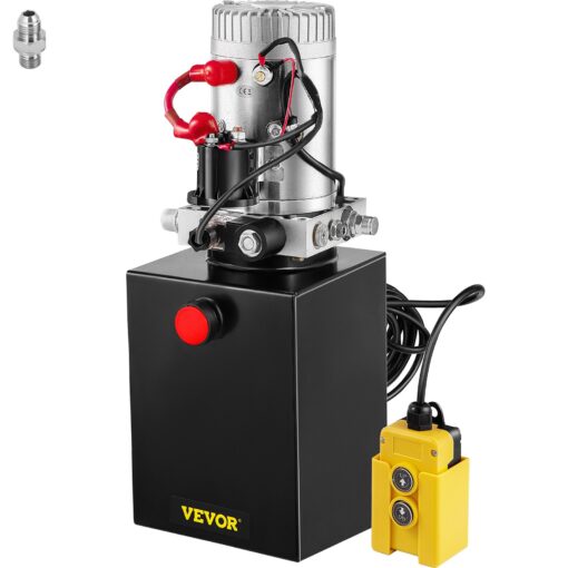 VEVOR 6L 12V DC Single Acting Hydraulic Power Unit