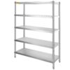 VEVOR 5 Tier Stainless Steel Shelving Unit