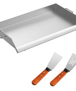 VEVOR Stainless Steel Griddle 91x56 cm Flat Top Grill Plate for Triple Burner Stove