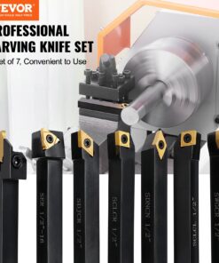 7 Pcs – Super-Hard 40CR Metal Cutting Tools with Inserts & Wrenches