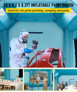 Car Paint Tent w/ Air Filter System & 2 Blowers