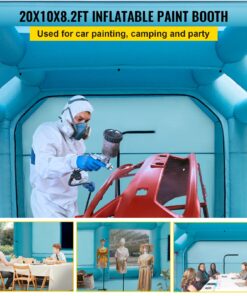 Car Paint Tent w/ Air Filter System & 2 Blowers