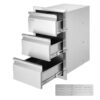 201 Stainless Steel Triple Access Drawer for Outdoor Kitchen  BBQ Island