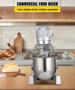 Stainless Steel Dough Mixer for Bakery & Kitchen