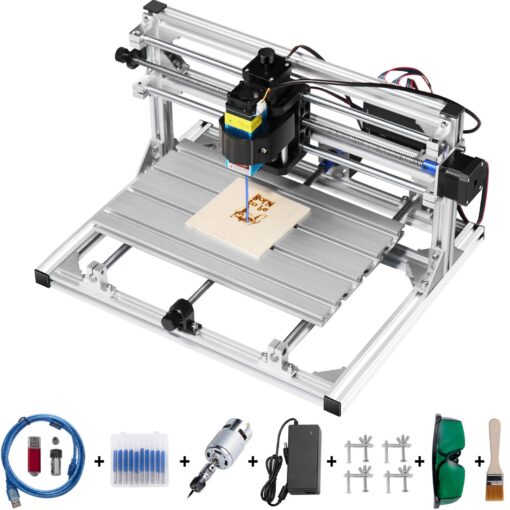 CNC 3018 PRO Router Kit with 500mW Laser Engraver