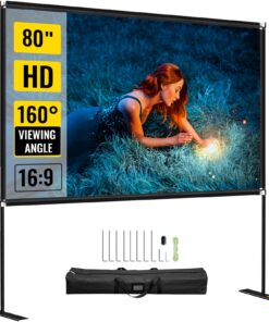 VEVOR 80'' Portable Outdoor Movie Screen with Stand