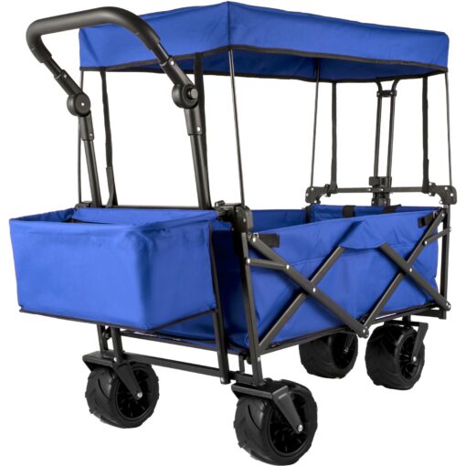 VEVOR Collapsible Folding Wagon with Canopy