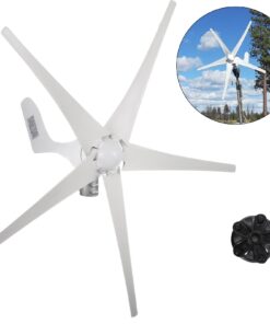 VEVOR 500W 12V Wind Turbine Generator with 5-Blade Nylon Fiber