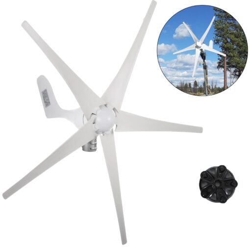 VEVOR 500W 12V Wind Turbine Generator with 5 Blade Nylon Fiber