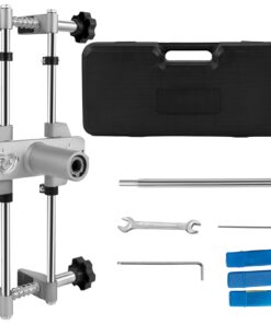 VEVOR Door Lock Mortiser Jig Kit with 3 Tungsten Cutters (18/22/25 mm) for Wooden & Aluminum Doors