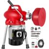 VEVOR 250W Electric Drain Cleaner with 6 Cutters  3 Spirals