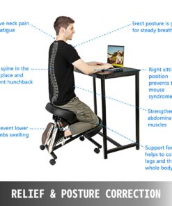 Adjustable Posture Stool with Knee Support