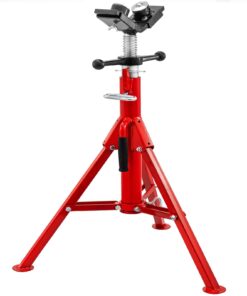 Heavy-Duty Pipe Jack Stand with 2-Ball V-Head