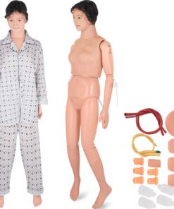 VEVOR Female Nursing Training Manikin – 117x46x28 cm Medical School Patient Care Model for Teaching & Injection Practice