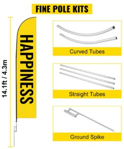 6pcs Swooper Flag Set for Business & Events