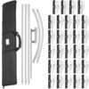 VEVOR 43m Advertising Feather Flag Pole Kit with Ground Spike  6pcs Swooper Flag Set for Business  Events