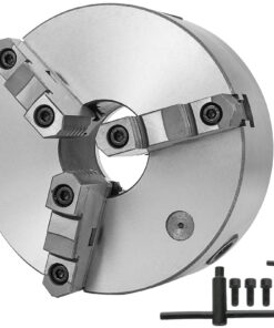VEVOR 200 mm 3-Jaw Self-Centering Lathe Chuck for CNC Metal Turning with Reversible Jaws