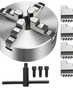 VEVOR 125mm 4-Jaw Self-Centering Lathe Chuck