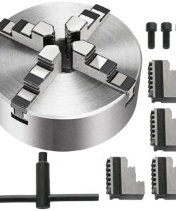 VEVOR K12-160 160mm 4-Jaw Reversible Lathe Chuck