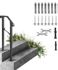 Wrought Iron Handrail for 1-2 Steps