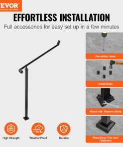 Наружные Лестничные Перила с Монтажным комплектом