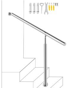 VEVOR Поручень из нержавеющей стали для 3-4 ступеней