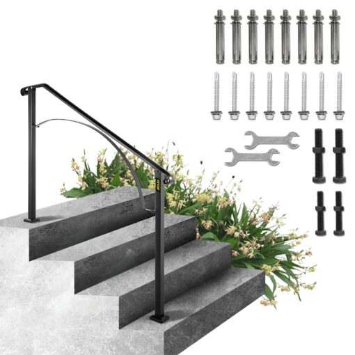 Wrought Iron Handrail for 3 4 Steps