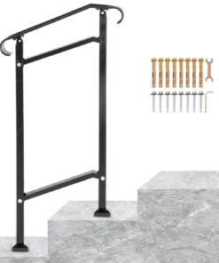 VEVOR Wrought Iron Handrail for 1 Step