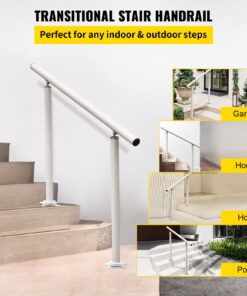 Белые лестничные перила для наружного и внутреннего использования