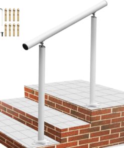 VEVOR Adjustable Aluminum Handrail for 1-3 Steps