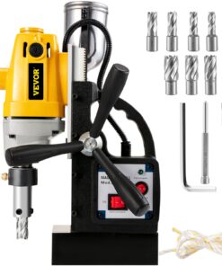 VEVOR MD40 1100W Magnetic Drill Press with 11PC HSS Cutter Set