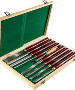 VEVOR 8-Piece Wood Lathe Chisel Set – HSS Blades