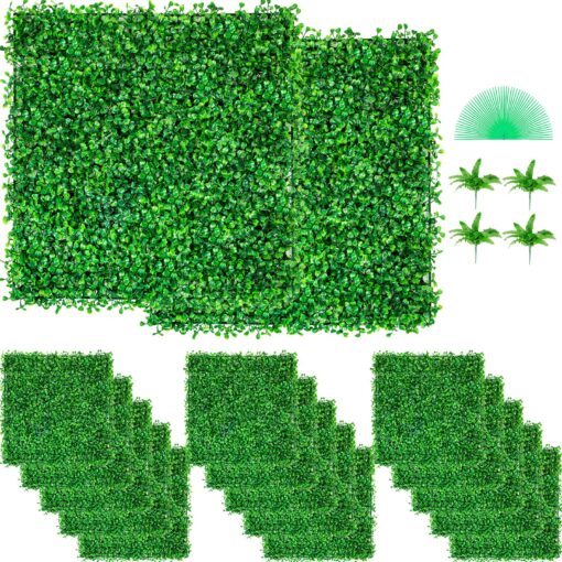 VEVOR Artificial Boxwood Hedge Panels 48pcs