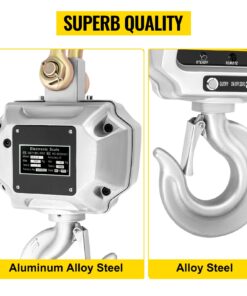 Heavy-Duty Aluminum Hanging Scale with LCD Display