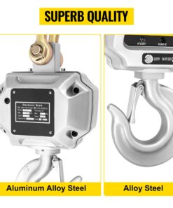 Heavy-Duty Hanging Scale with LCD Display for Industrial and Construction Use