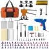 VEVOR 89 Piece Paintless Dent Repair Kit  Auto Dent Removal Tools with LED Board