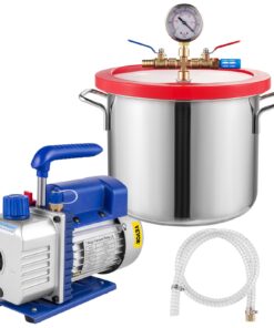 VEVOR 6.8L Vacuum Chamber & 3CFM 1/4HP Vacuum Pump Kit